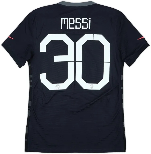 2021-22 Paris Saint-Germain Authentic Third Shirt Messi #30 - 10/10 - (S)
