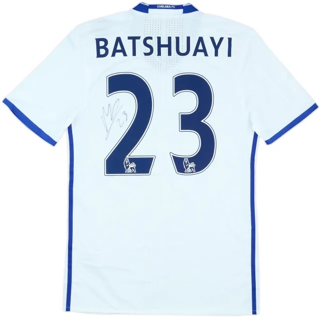 2016-17 Chelsea Player Issue Signed Third Shirt Batshuayi #23