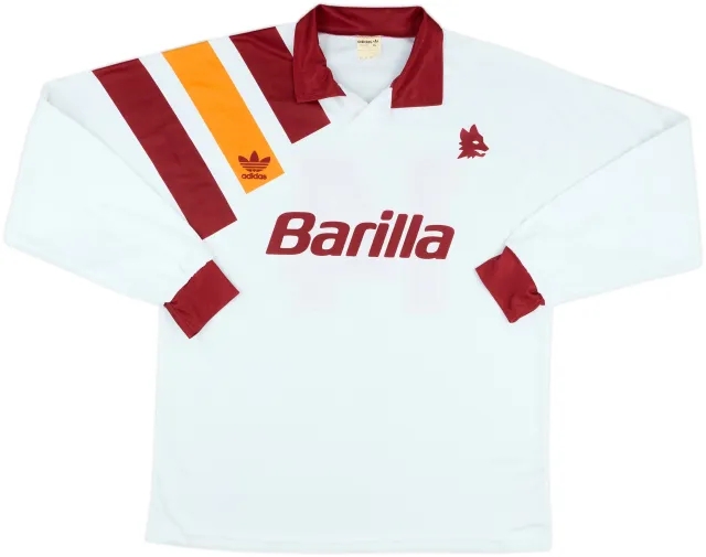1993-94 Roma Match Issue Away L/S Shirt #14