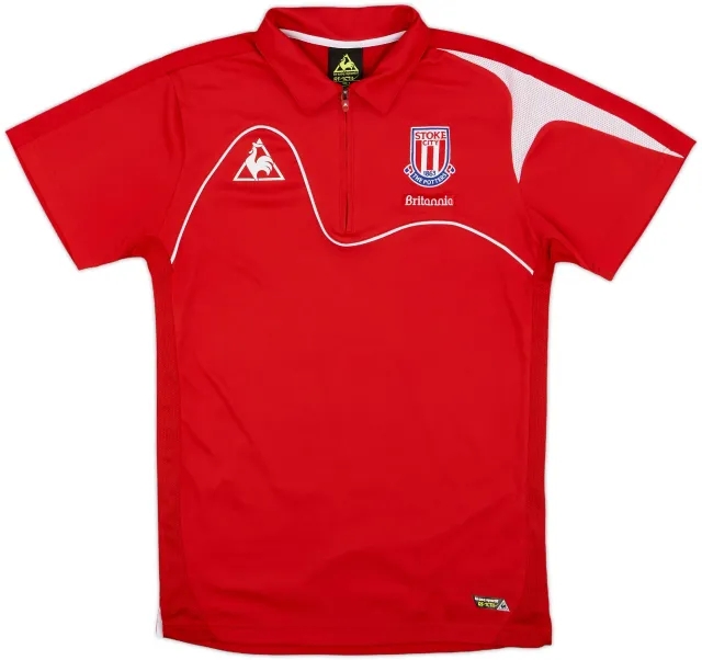 2007-08 Stoke City Le Coq Sportif 1/4 Zip Training Shirt - 10/10 - (S)