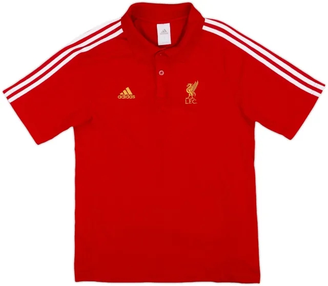 2007-08 Liverpool adidas Cotton Polo Shirt - 10/10 - (S)