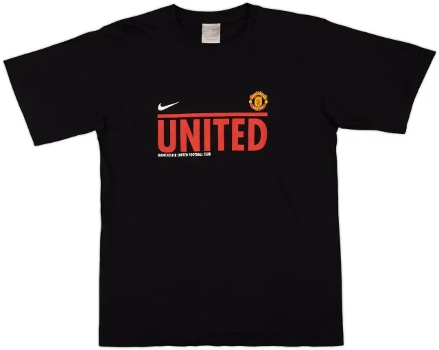 2004-05 Manchester United Nike Cotton Tee - 8/10 - (L)