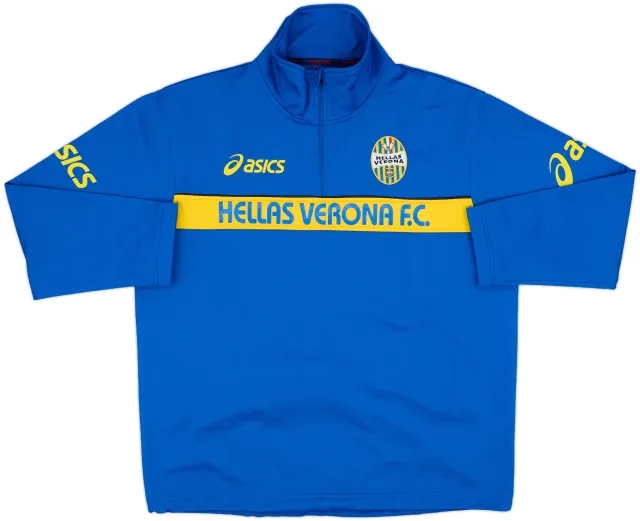 2007-08 Hellas Verona Asics 1/4 Zip Drill Top - 8/10 - (L)