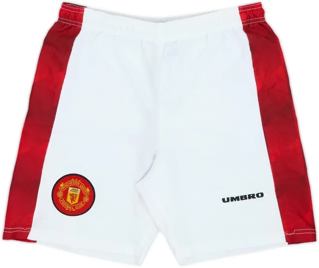 1996-97 Manchester United Home Shorts - 9/10 - (XL.Boys)