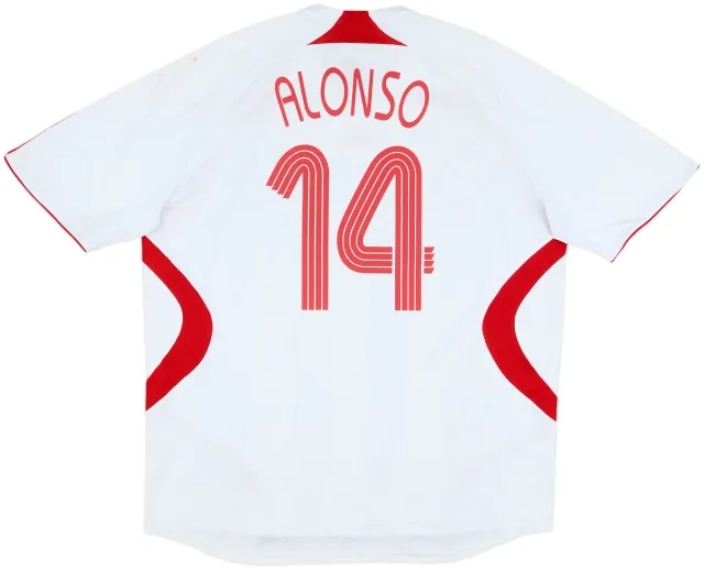 2007-08 Liverpool Away Shirt Alonso #14 - 6/10 - (XXL)