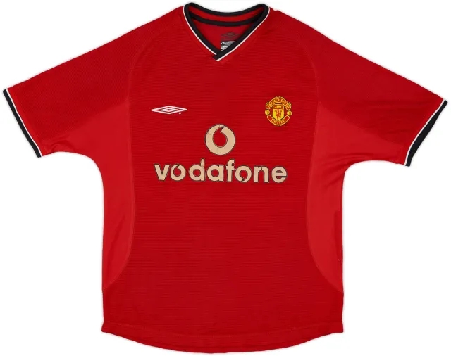 2000-02 Manchester United Home Shirt - 4/10 - (XL.Boys)