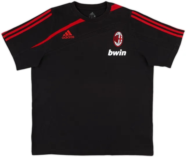 2009-10 AC Milan adidas Cotton Tee - 8/10 - (L/XL)