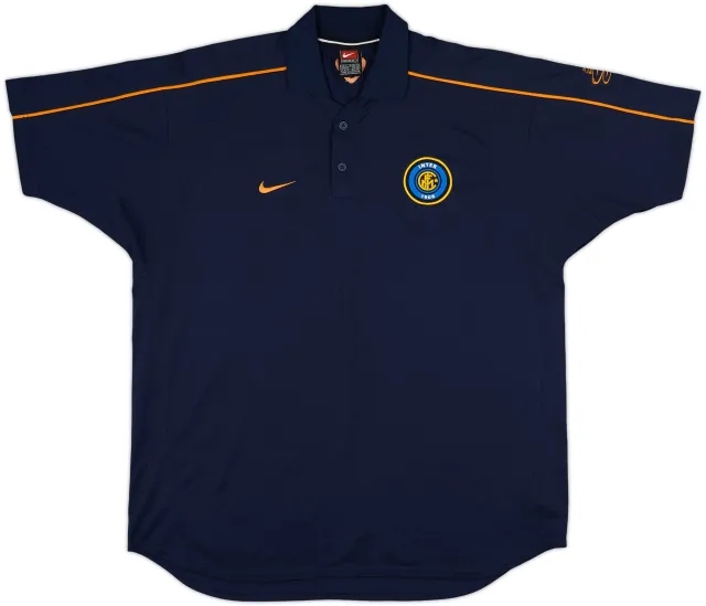 2001-02 Inter Milan Nike Polo Shirt - 9/10 - (XL)