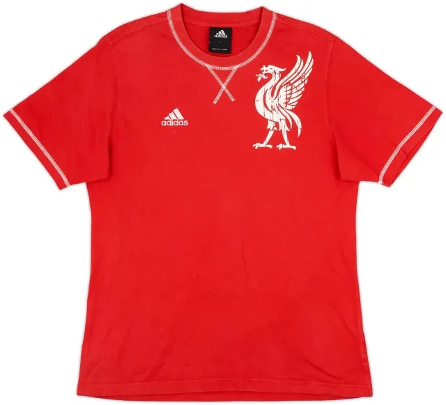 2007-08 Liverpool adidas Cotton Tee - 6/10 - (L)