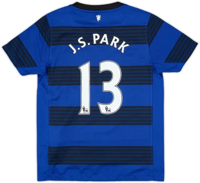 2011-13 Manchester United Away Shirt J.S.Park #13 - 8/10 - (S.Boys)
