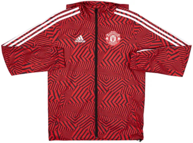 2020-21 Manchester United adidas Hooded Track Jacket - 8/10 - (XS)