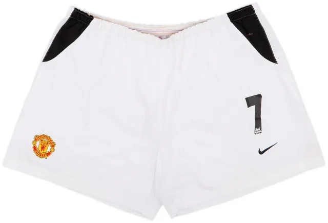 2002-04 Manchester United Home Shorts #7 (Ronaldo) - 6/10 - (XXL)