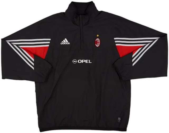 2003-04 AC Milan adidas Reversible 1/4 Zip Drill Top - 6/10 - (M/L)