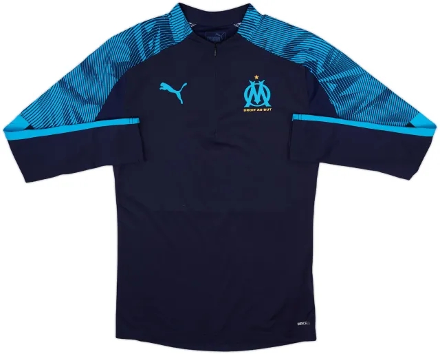 2019-20 Olympique Marseille Puma 1/4 Zip Drill Top - 10/10 - (XS)