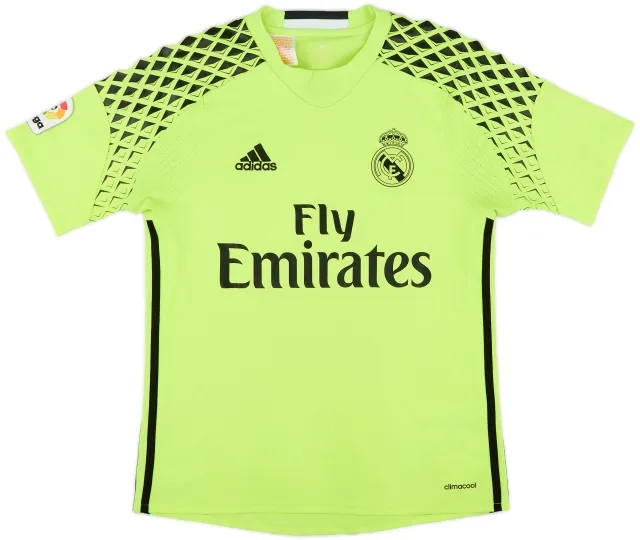 2016-17 Real Madrid GK S/S Shirt - 9/10 - (L.Boys)