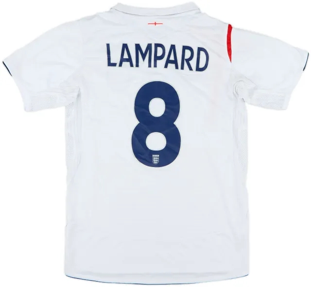 2005-07 England Home Shirt Lampard #8 - 9/10 - (S)
