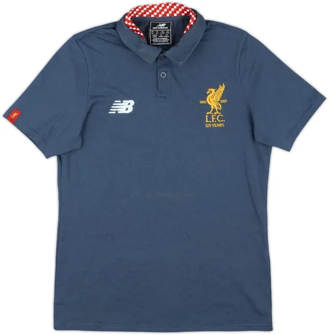 2017-18 Liverpool New Balance Polo Shirt - 8/10 - (L.Boys)