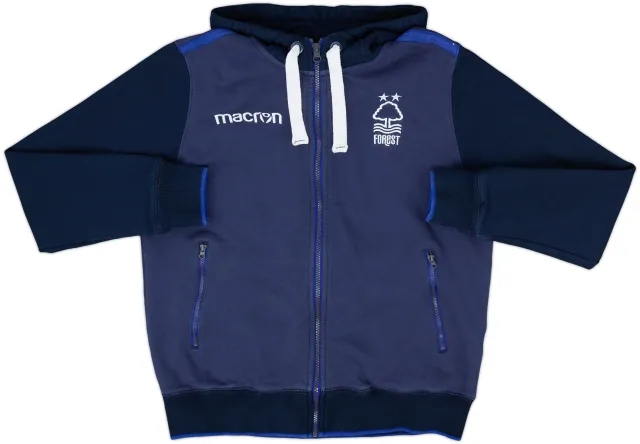 2018-19 Nottingham Forest Macron Hooded Track Jacket - 9/10 - (M)