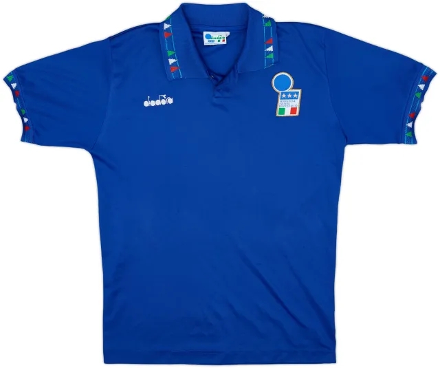 1992-93 Italy Home Shirt - 8/10 - (L.Boys)