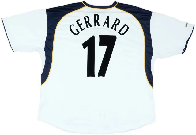 2001-03 Liverpool Away Shirt Gerrard #17 - 8/10 - (XXL)
