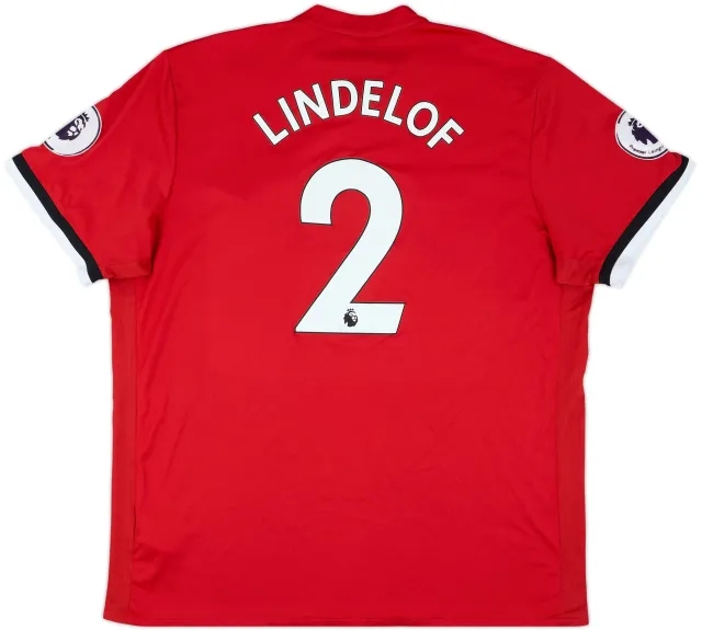 2017-18 Manchester United Home Shirt Lindelof #2 - 5/10 - (XXL)