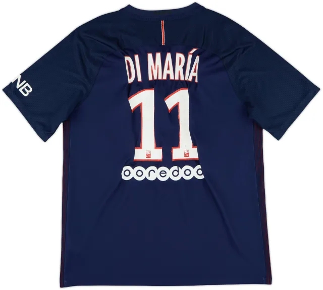 2016-17 Paris Saint-Germain Home Shirt Di Maria #11 - 5/10 - (L)