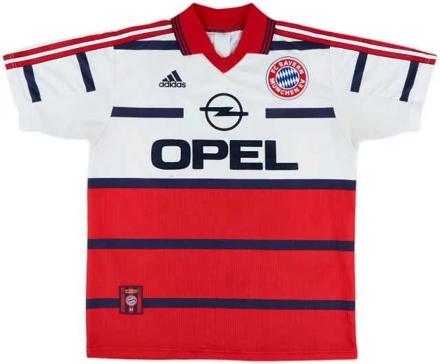 adidas Bayern Munich Boys SS Away Shirt 1998/00