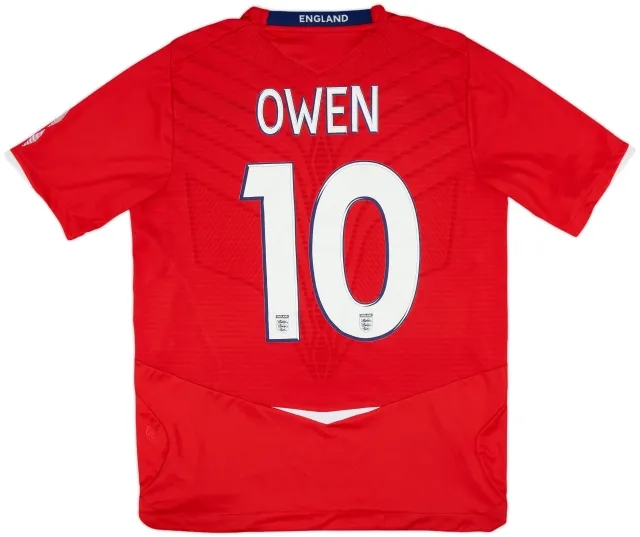 2008-10 England Away Shirt Owen #10 - 8/10 - (M)
