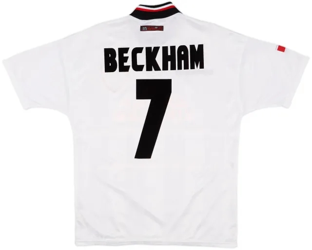 1997-99 Manchester United Away Shirt Beckham #7 - 10/10 - (M)