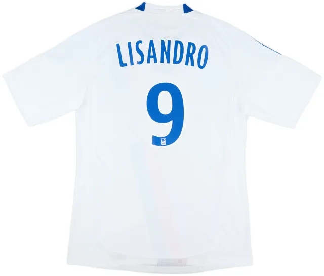 2010-11 Lyon Home Shirt Lisandro #9 - 10/10 - (M)