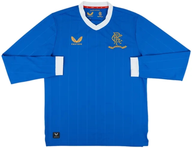 2021-22 Rangers Authentic Home L/S Shirt - 10/10 - (L)