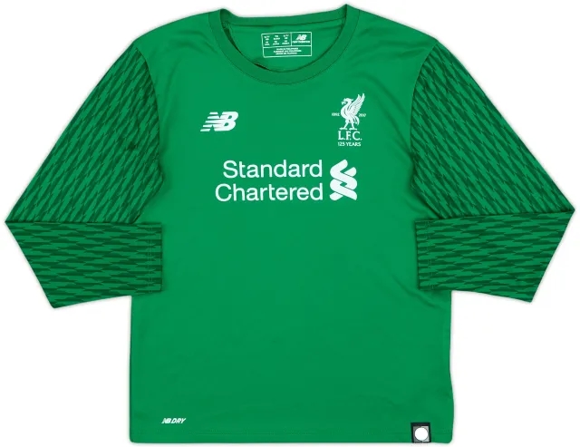 2017-18 Liverpool '125 Years' GK Shirt - 8/10 - (S.Boys)