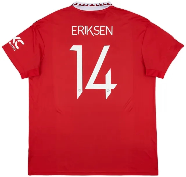 2022-23 Manchester United Home Shirt Eriksen #14 - 7/10 - (XXL)