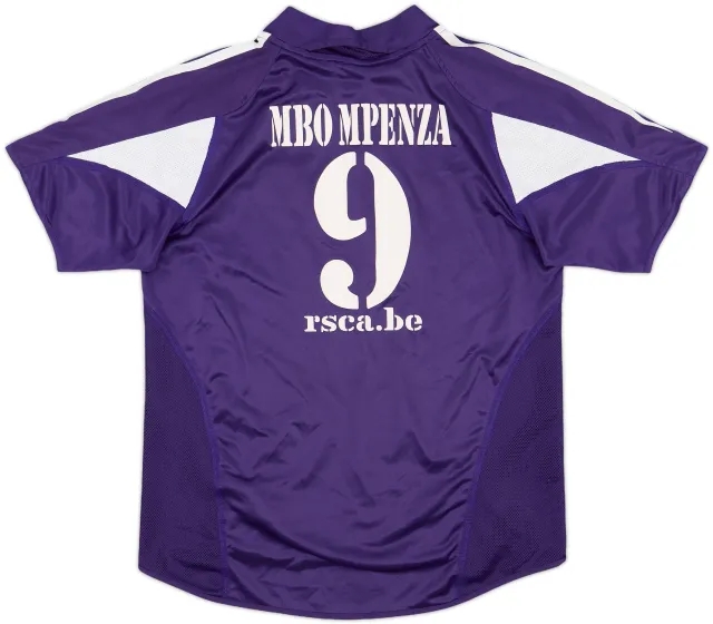 2004-05 Anderlecht Home Shirt Mbo Mpenza #9 - 6/10 - (M.Boys)