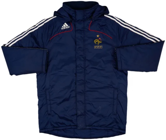 2007-08 France adidas Hooded Rain Jacket - 8/10 - (L)