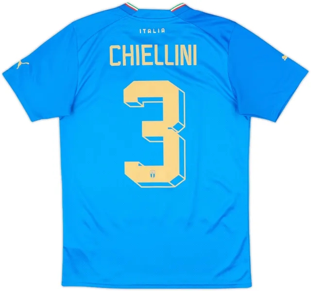 2022-23 Italy Home Shirt Chiellini #3 - 10/10 - (S)