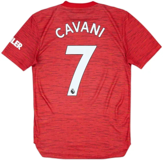 2020-21 Manchester United Authentic Home Shirt Cavani #7 - 9/10 - (XS)