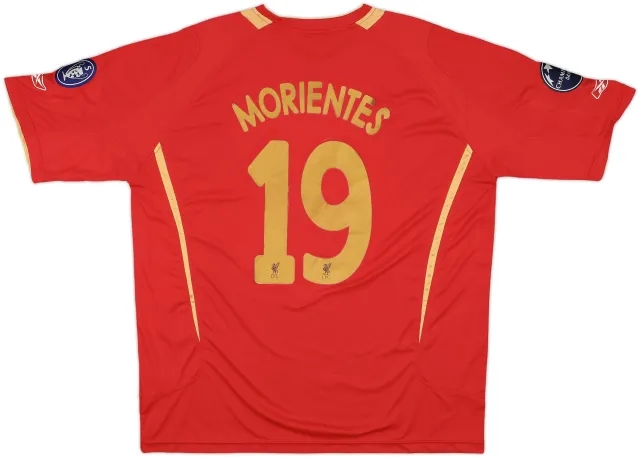 2005-06 Liverpool CL Home Shirt Morientes #19 - 5/10 - (XXL)