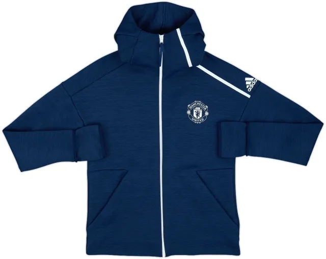 2018-19 Manchester United adidas Hooded Track Jacket - 8/10 - (M)