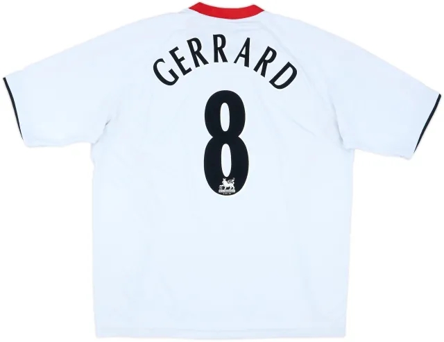 2005-06 Liverpool Away Shirt Gerrard #8 - 5/10 - (XL)