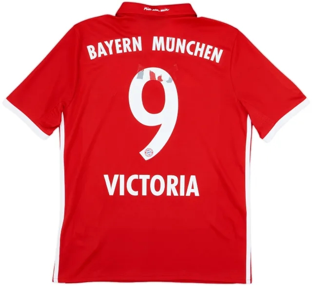 2016-17 Bayern Munich Home Shirt Victoria #9 - 5/10 - (XL.Boys)
