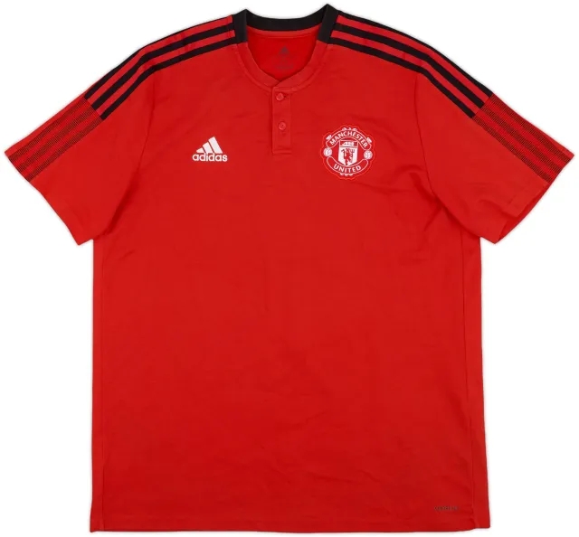 2021-22 Manchester United adidas Polo Shirt - 8/10 - (XL)