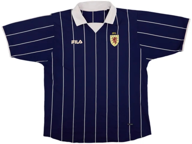 Fila Scotland Mens SS Home Shirt 2002