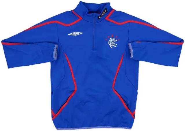 2005-06 Rangers Umbro 1/4 Zip Track Jacket - 6/10 - (S)