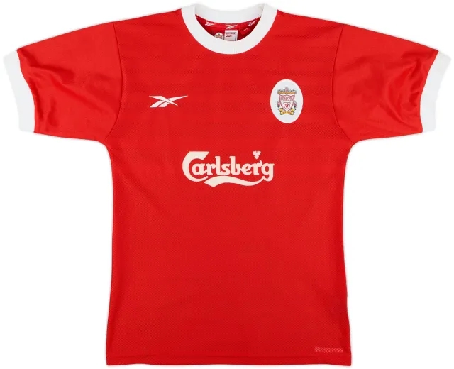 1998-00 Liverpool Home Shirt - 9/10 - (Y)