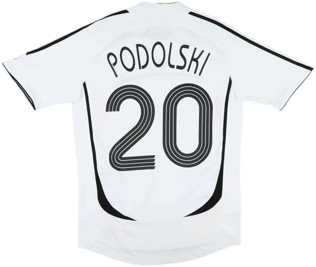 2005-07 Germany Home Shirt Podolski #20 - 6/10 - (S)