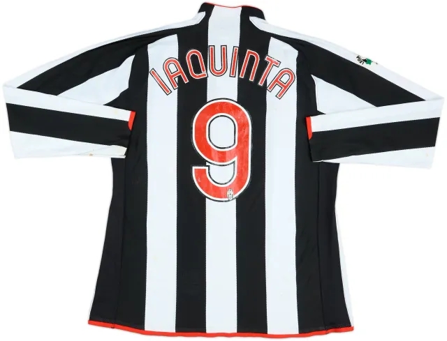 2007-08 Juventus Player Issue Home L/S Shirt Iaquinta #9