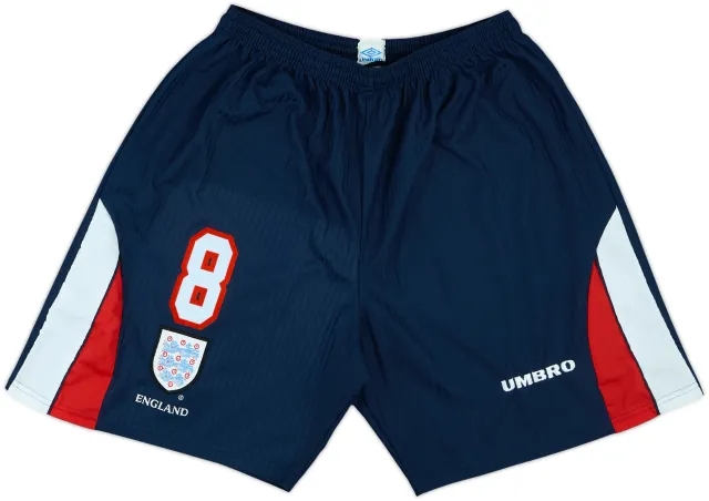 1997-99 England Player Issue Home Shorts #8 - 8/10 - (XXL)