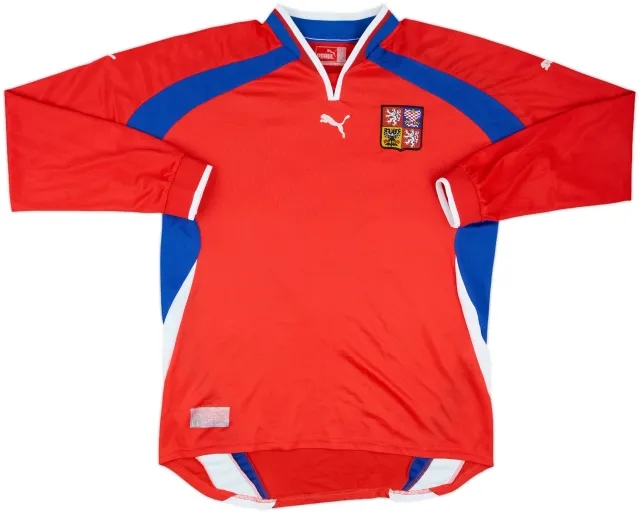 2000-02 Czech Republic Home L/S Shirt #16 - 6/10 - (XL)