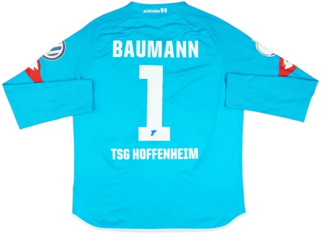 2016-17 Hoffenheim Match Issue DFB-Pokal Signed GK Shirt Baumann #1